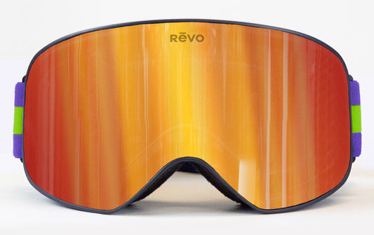 No. 3 REVO / CB SPORTS Goggles - Solar Orange w/Neon Strap