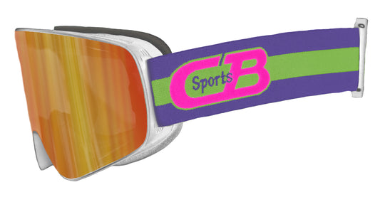 No. 7 REVO / CB SPORTS Goggles - Solar Orange w/Neon Strap
